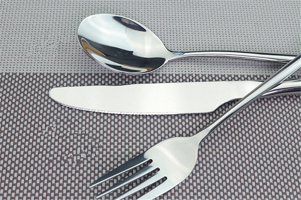 8-Piece Korean Stainless Steel Spoon Set - Long Handle Rice, Soup & Coffee Spoons for Dining, Kitchen & Gifts | Durable & Elegant Cutlery for Home, Restaurant & Travel Use