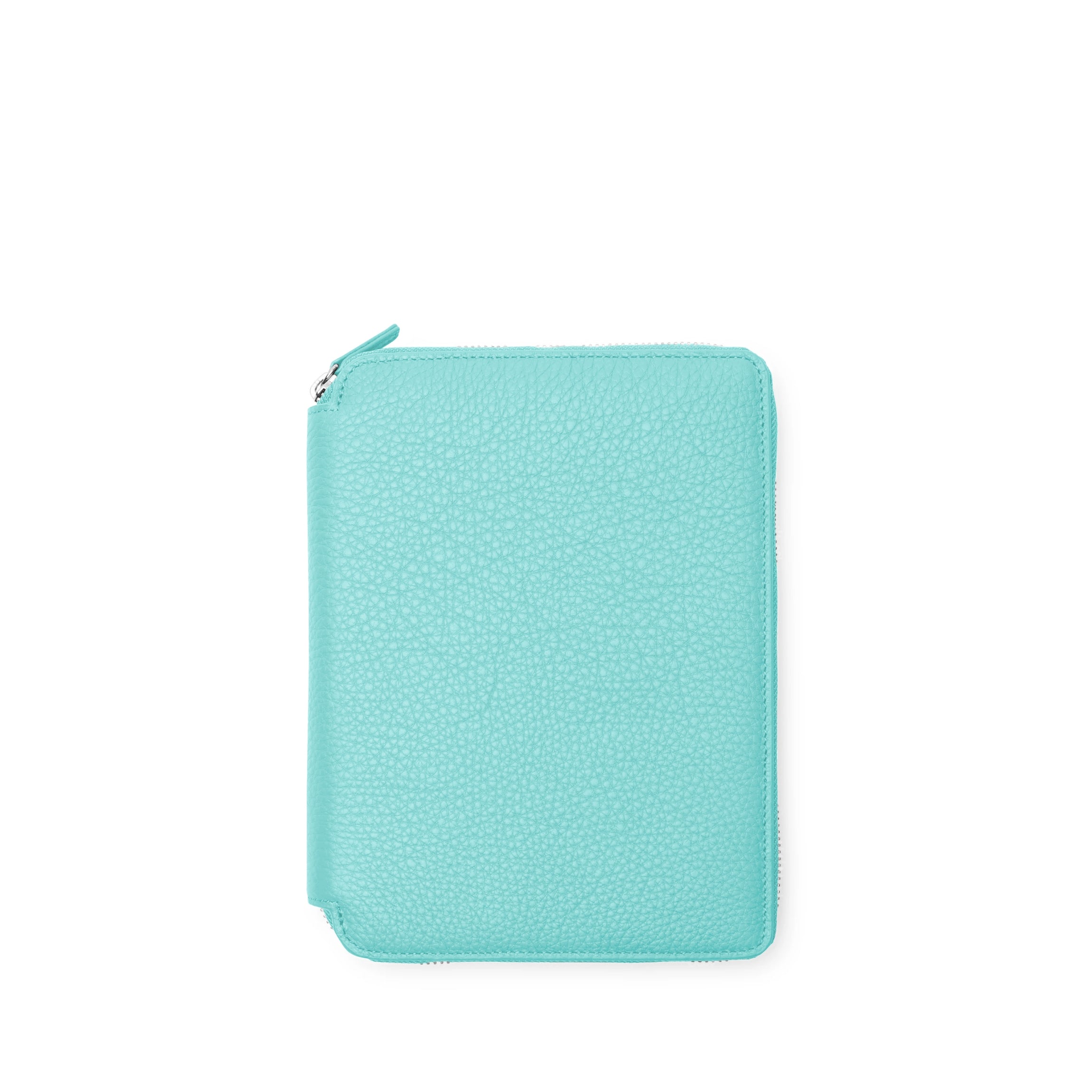 Premium A5 Zippered Leather Journal - Celeste Blue Refillable Notebook for Writing, Sketching & Travel | Perfect Gift for Students, Professionals & Artists