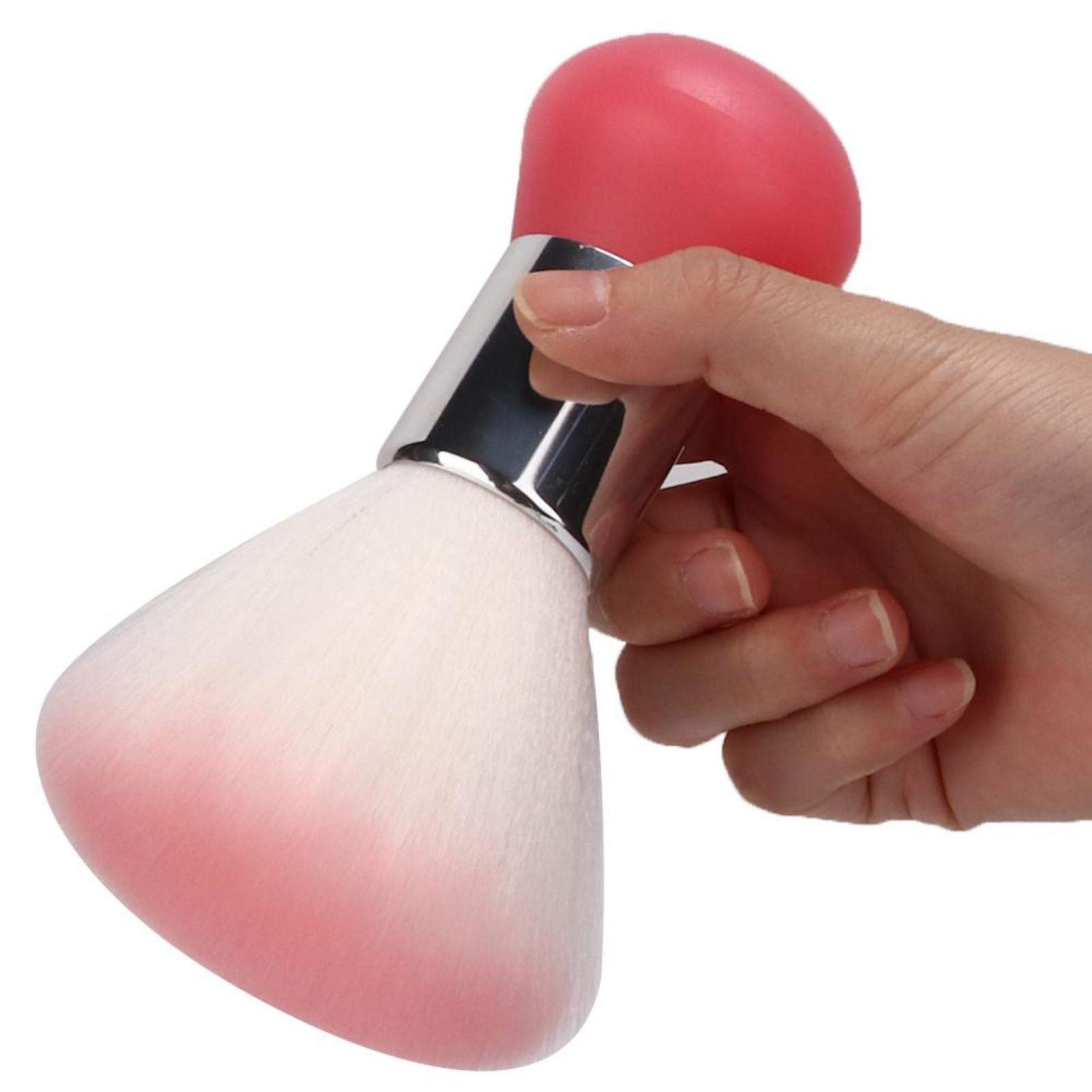Professional Soft Barber Neck Duster Brush - Hair Sweep Cleaning Brush for Salon & Barber Shop - Gentle Face & Neck Hair Removal Tool (Pink) - Perfect for Haircut, Styling & Grooming Sessions