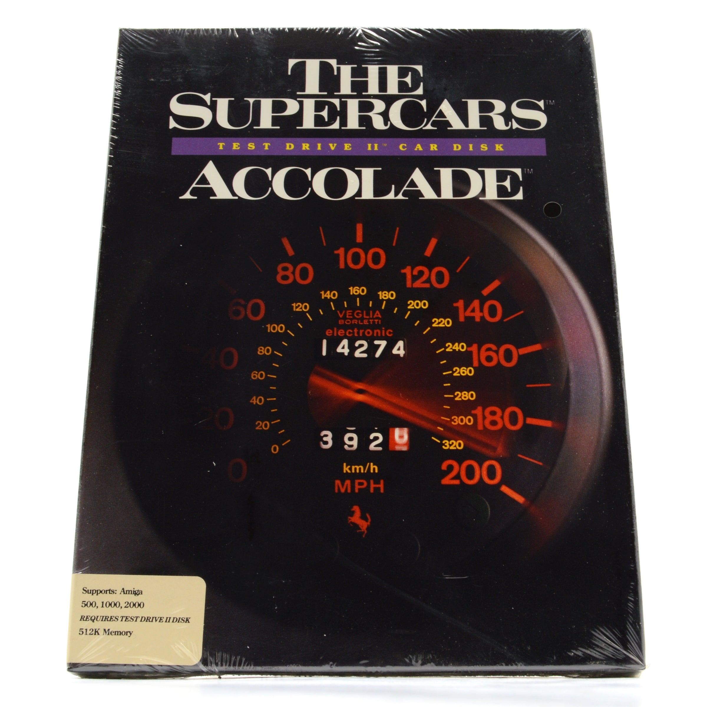 New & Sealed AMIGA 500/1000/2000 Game - THE SUPERCARS & Test Drive II by ACCOLADE (1989) | Retro Gaming, Collector's Item, Vintage Computer Entertainment