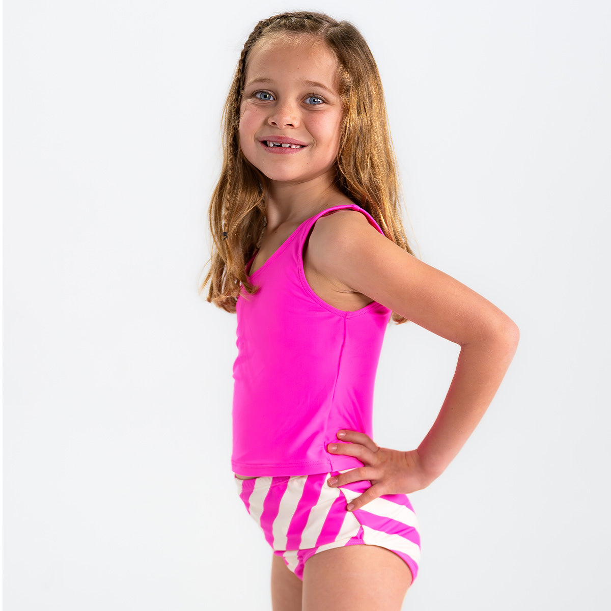 Original High Waist Leggings for Girls - Comfortable Stretchy Yoga Pants for School, Sports & Playtime