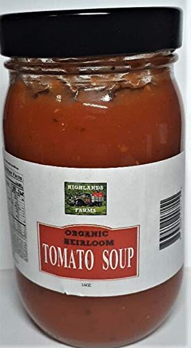 Organic Heirloom Tomato Soup - 16 oz Jar - Non-GMO, Gluten-Free - Perfect for Quick Lunches, Cozy Dinners & Healthy Meal Prep