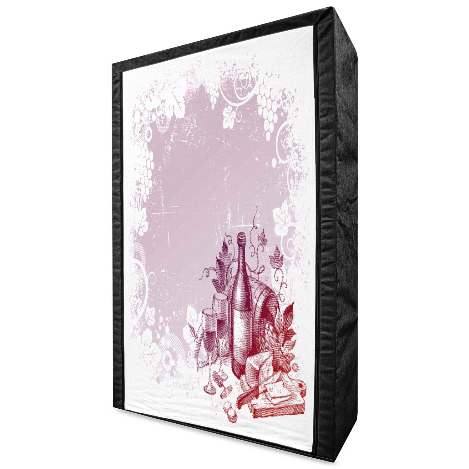 Ambesonne Wine Portable Fabric Wardrobe - 42.5