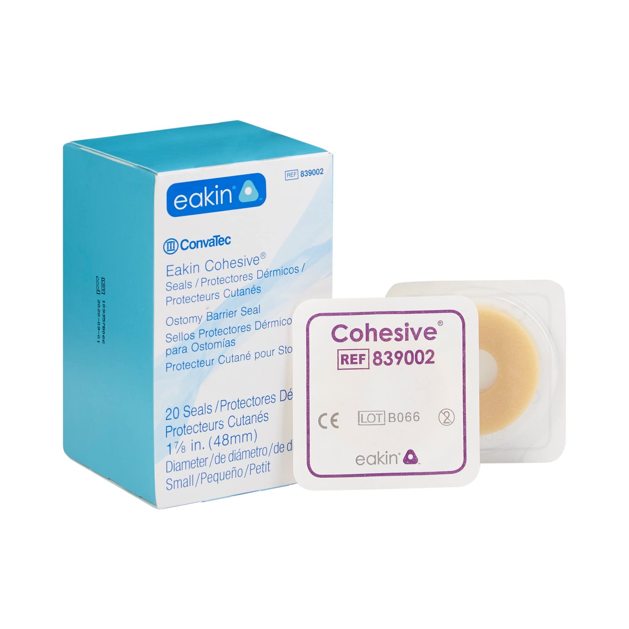 Convatec EAKIN® #839002 Ostomy Seals 48mm - Leak-Proof Stoma Barrier Rings for Ostomy Care (48 Count, Fresh Stock) | Ideal for Active Lifestyles, Post-Surgery Recovery & Daily Comfort
