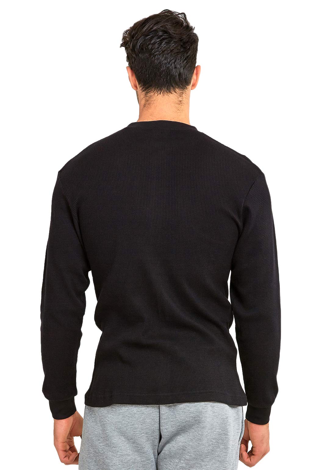 Men's Classic Waffle-Knit Thermal Shirt - Long Sleeve Winter Base Layer for Outdoor Activities & Cold Weather