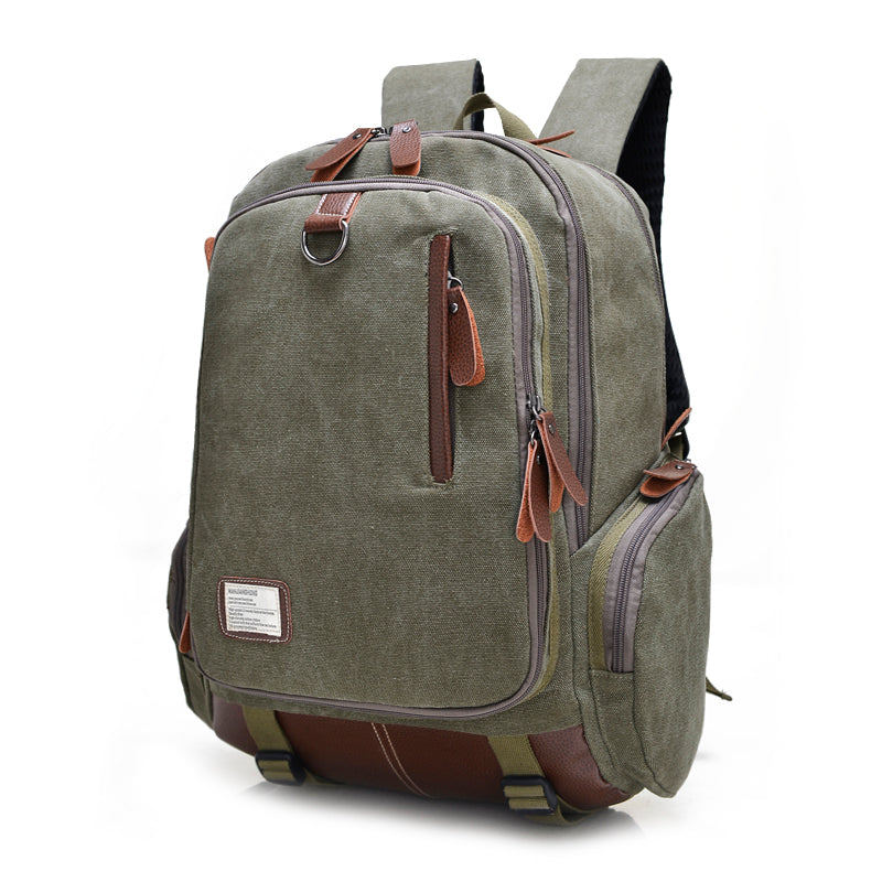 Durable 16-Inch Canvas Laptop Backpack for Travel & Work | Water-Resistant College School Backpack | Perfect for Commuting, Business Trips & Daily Use