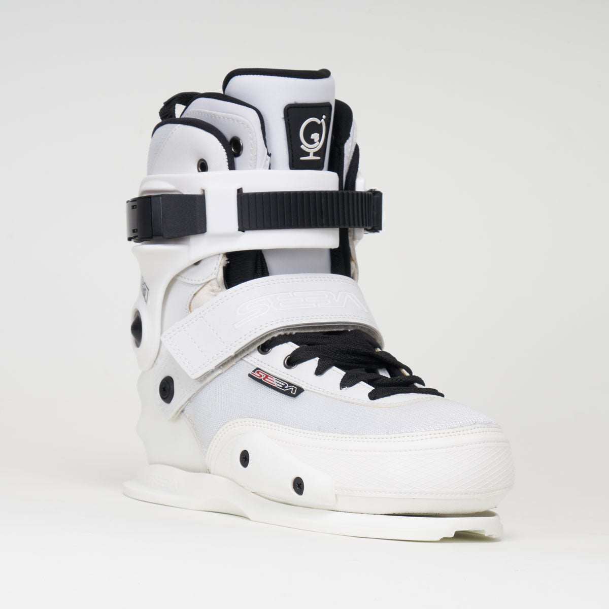 Seba CJ2 Prime White Roller Skates - Plastic Boot Only with Removable Liner for Aggressive Skating & Urban Street Performance