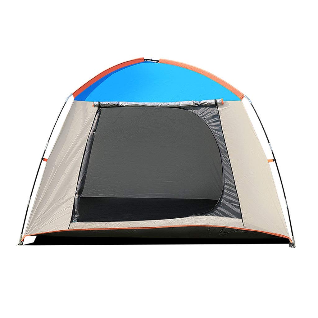 3-4 Person Waterproof Windproof Camping Tent - Portable Yurt Shelter for Hiking, Fishing & Beach Travel, UV Protection & Sun Shade (Blue) | Perfect for Outdoor Adventures, Family Camping & Backpacking Trips