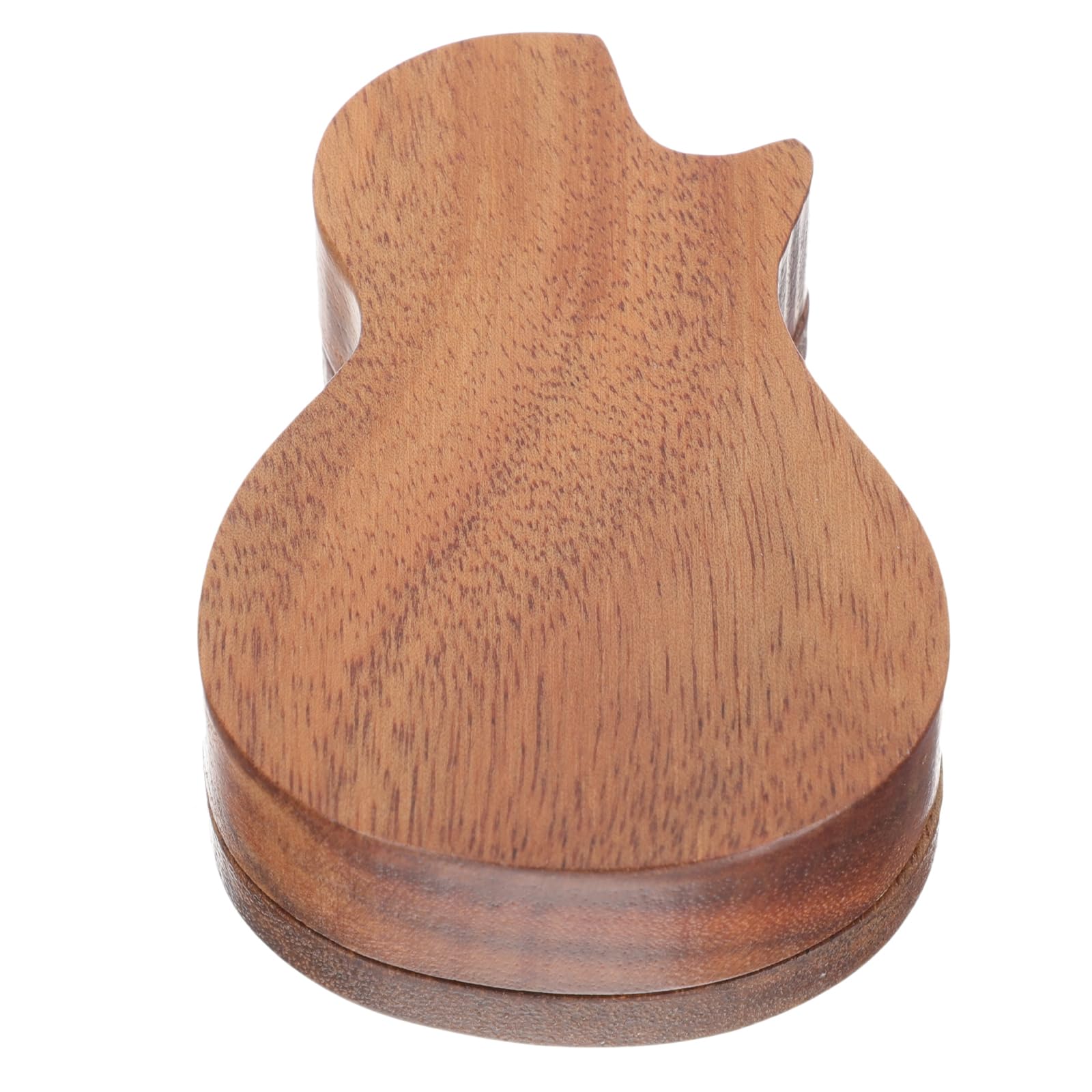 VICASKY Wooden Ukulele Pick Storage Box with Display Stand - Guitar Picks Organizer Case for Bass, Acoustic & Electric Guitars - Perfect for Musicians, Music Stores & Home Decor