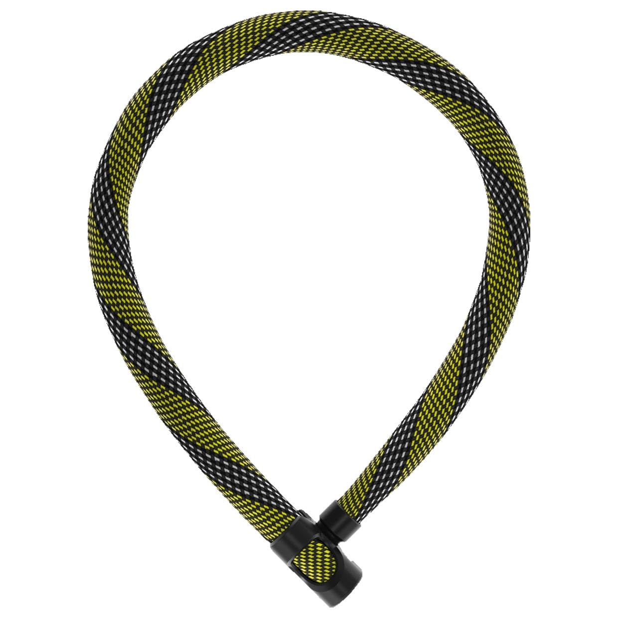 ABUS Chain Lock IVERA 7210 - High Security Bicycle Lock with Flexible IvyTex Synthetic Coating (Security Level 8, 110cm, Yellow) - Perfect for Urban Commuting & Bike Parking Safety