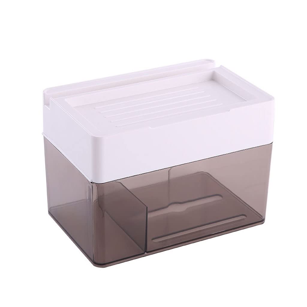 Multifunctional Wall-Mounted Tissue Box Cover & Paper Roll Holder - Bathroom, Kitchen, Office Storage Organizer for Tissues & Paper Towels | Space-Saving Home Decor