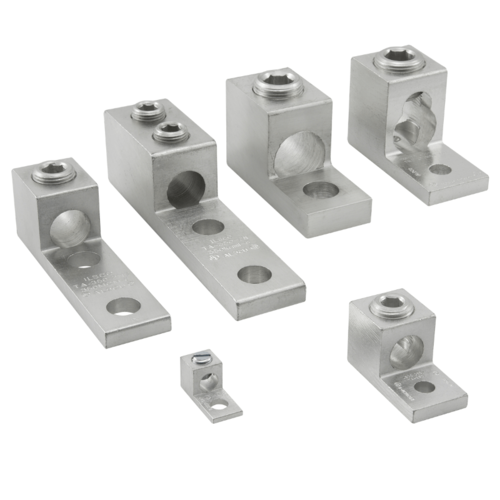 1/0 AWG Aluminum Mechanical Lugs - Heavy Duty Electrical Connectors for Industrial Wiring & Solar Panel Installations