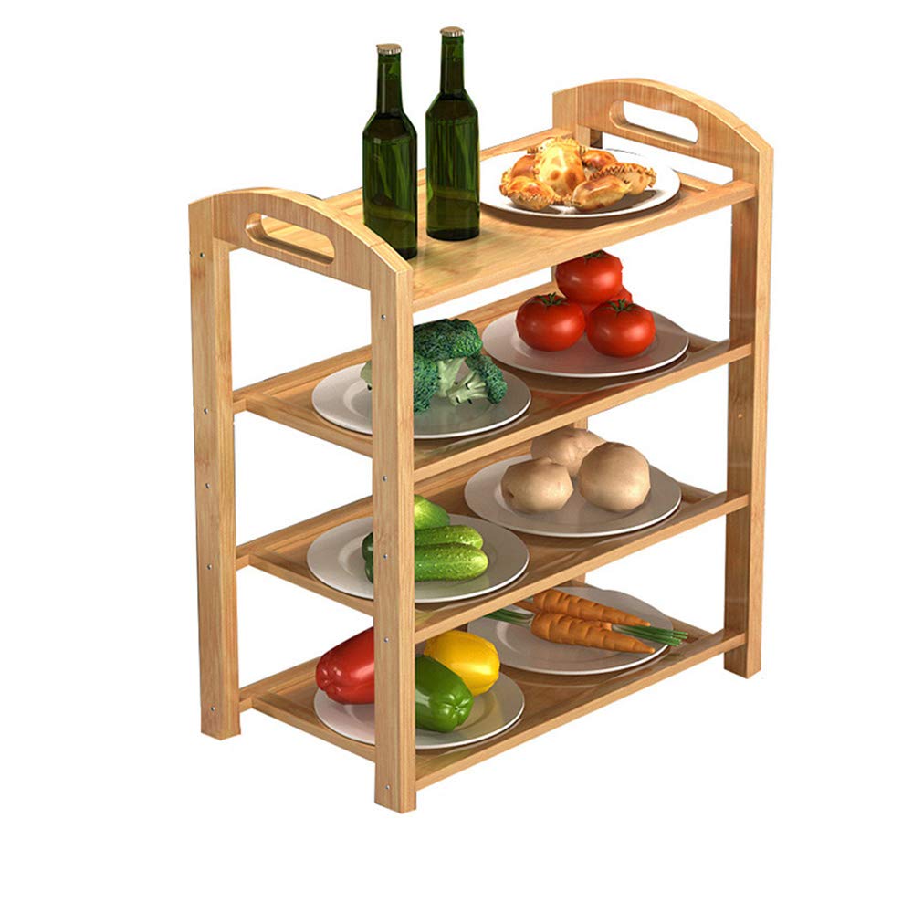 Multi-Layer Wooden Shelf for Kitchen, Restaurant, and Home - Perfect for Organizing Fruits, Vegetables, and Hot Pot Supplies - Ideal for Pantry, Dining Room, and Commercial Use