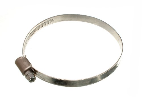 100-Pack Stainless Steel Hose Clamps 70mm-90mm (2.75