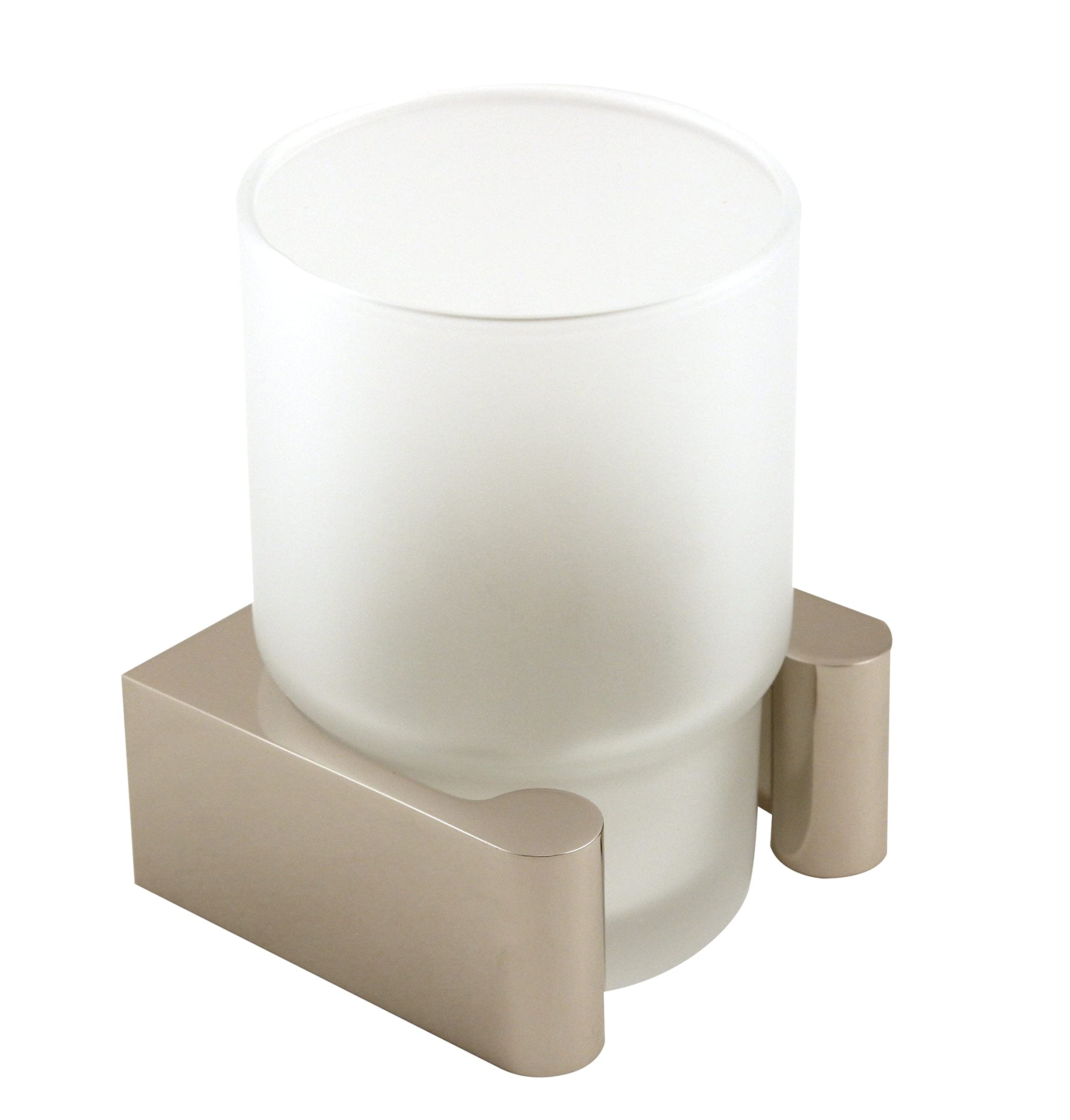 Luna Counter Top Tumbler Holder - Polished Nickel Finish | Stylish Cup Organizer for Kitchen, Bar & Office Countertops