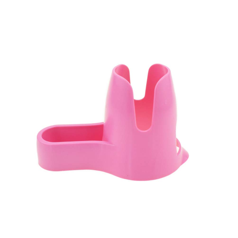 POPETPOP Hamster Water Bottle with Base Hut - Leak-Proof Small Pet Water Dispenser for Cage, Hamster Nest Accessories (Pink) - Perfect for Hamsters, Gerbils & Mice in Habitats or Travel Cages