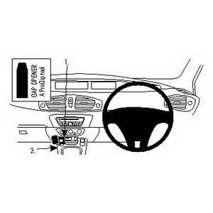 ClicOn No Holes Angled Dash Mount for Renault Scenic (2010-2016) - Secure Phone Holder for Hands-Free Navigation & Safe Driving