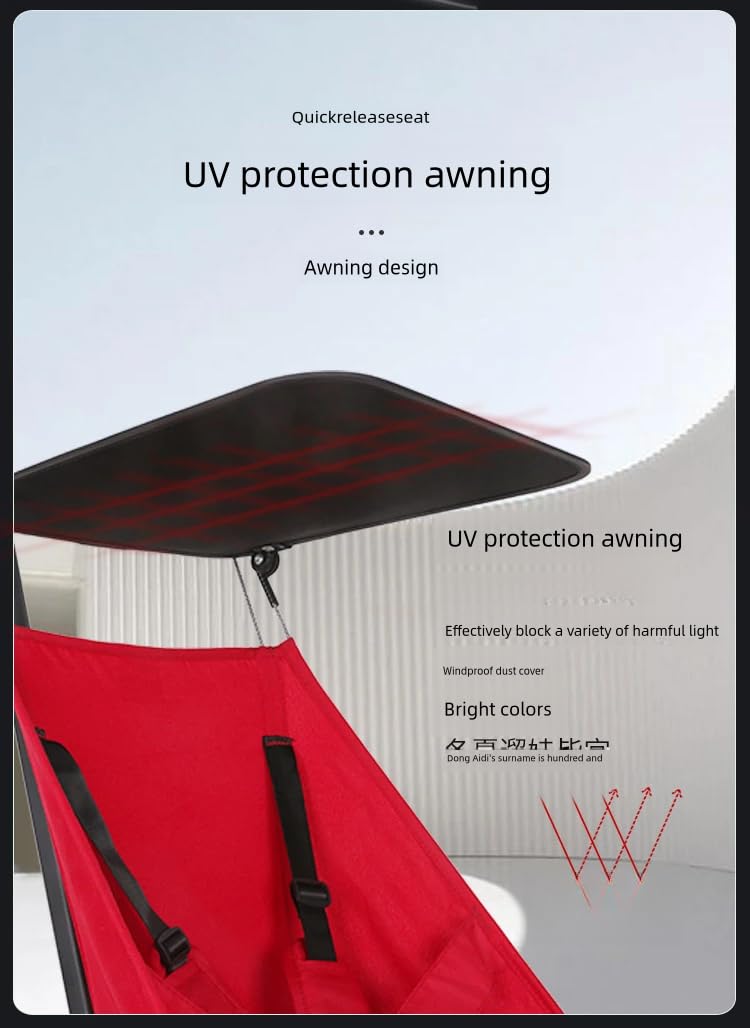 Lightweight Umbrella Stroller for Kids Ages 4-8 | Compact Foldable Baby Stroller with Canopy | Ideal for Travel, Shopping & Daily Walks (Red)