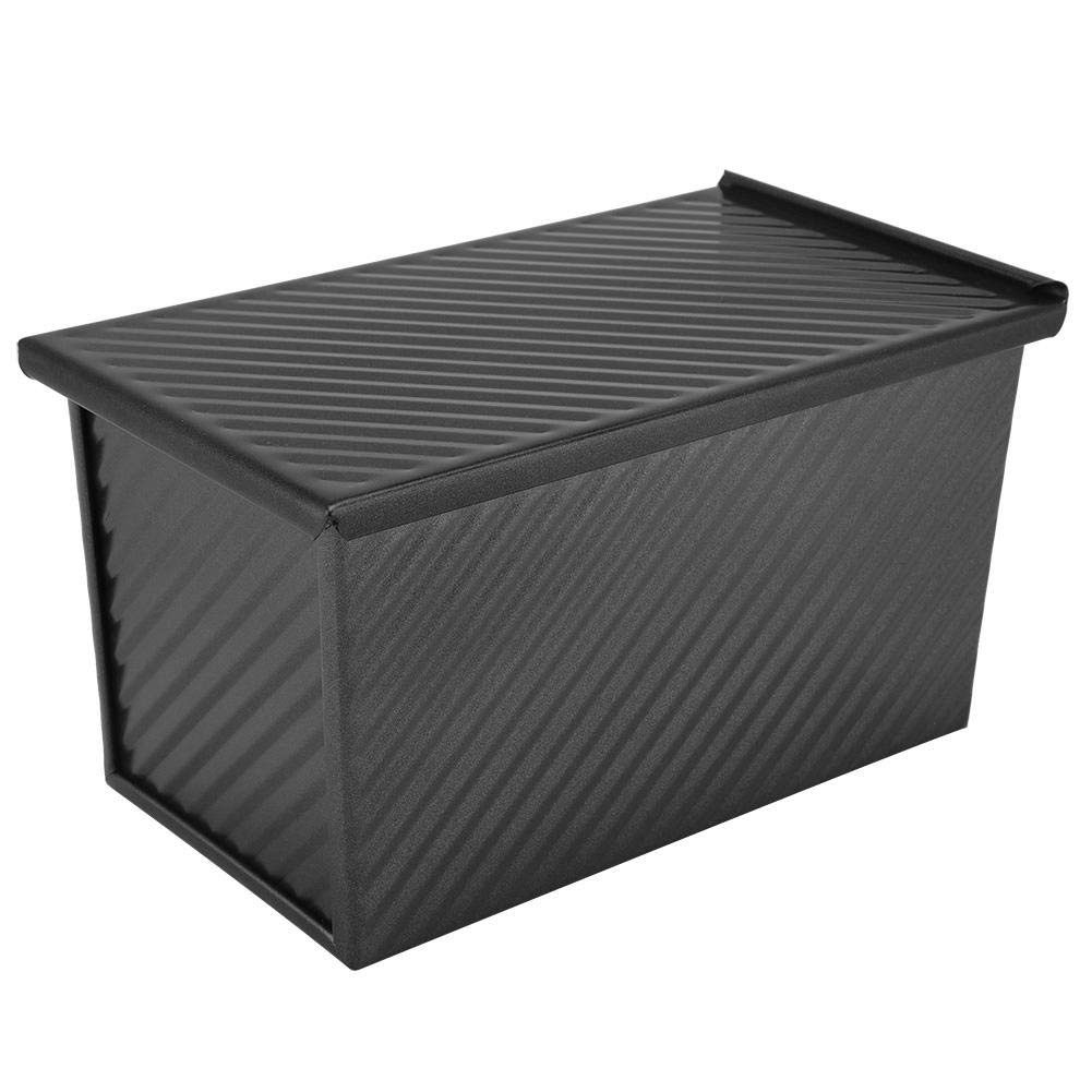 Non-Stick Carbon Steel Bread Cake Mold with Lid - Toast Box Baking Mould for Perfect Desserts & Toast | Baking Tool & Storage Holder for Home Kitchen & Professional Bakeries