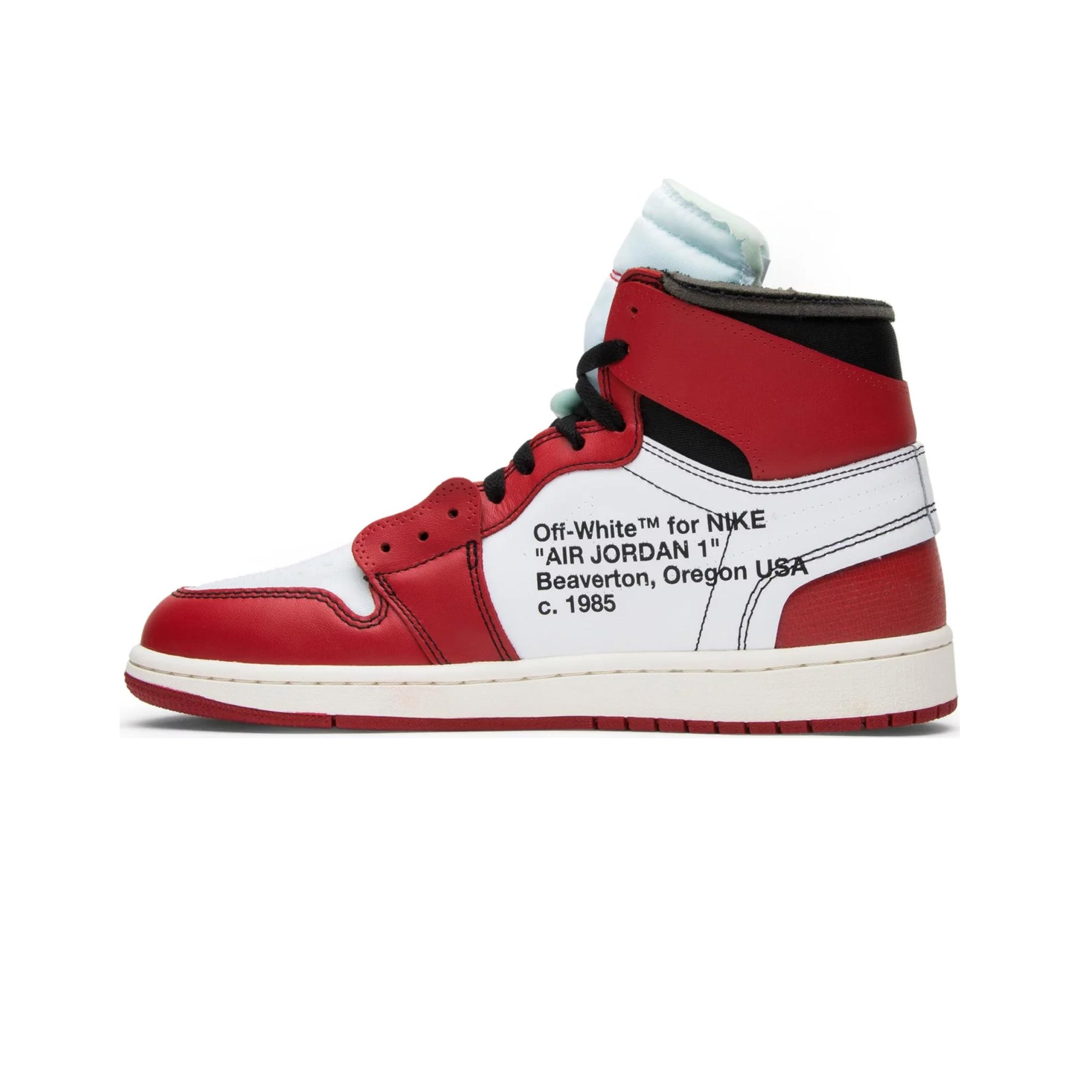 Original Air Jordan 1 x Off-White 'Chicago' Retro High OG Sneakers - Limited Edition Collaboration - Perfect for Streetwear & Sneaker Collectors