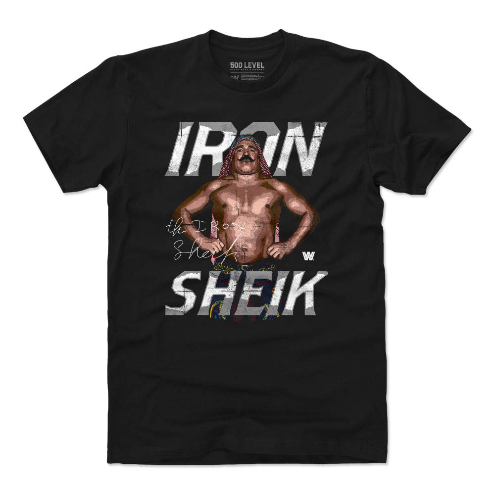 500 LEVEL Iron Sheik WWE Wrestling T-Shirt - Iconic Pose Design for Fans | Perfect for WWE Events, Cosplay & Wrestling Enthusiasts