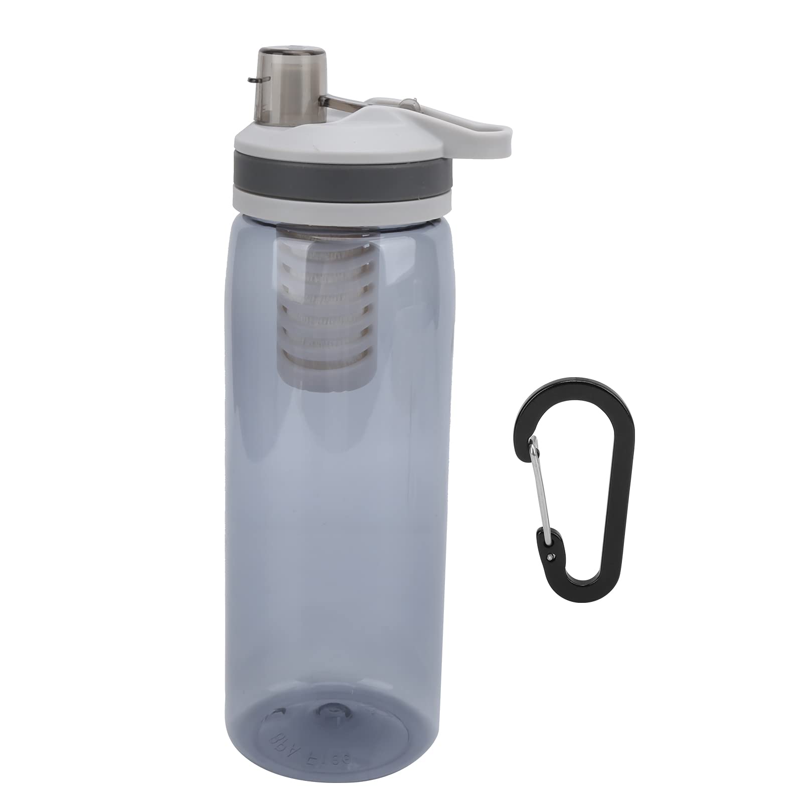 LZKW Portable Water Purifier Bottle with Filter for Camping, Hiking, Emergency, Outdoor Adventure, Travel, and Survival