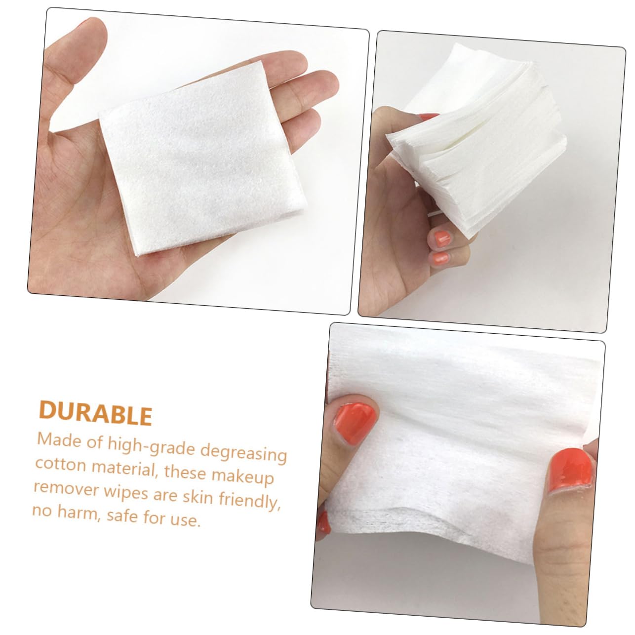 500Pcs Stretchable Makeup Remover Wipes - Soft Fabric Cosmetic Cleaning Pads for Tattoo Artists, Home & Travel Use - Gentle Face Cleansing for Daily Skincare Routine