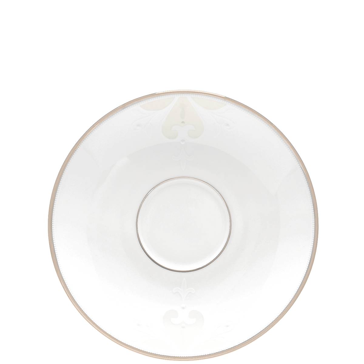 Opal Innocence Scroll Saucer - Elegant Decorative Plate for Home & Wedding Decor | Perfect for Displaying Jewelry, Candles, and Table Centerpieces
