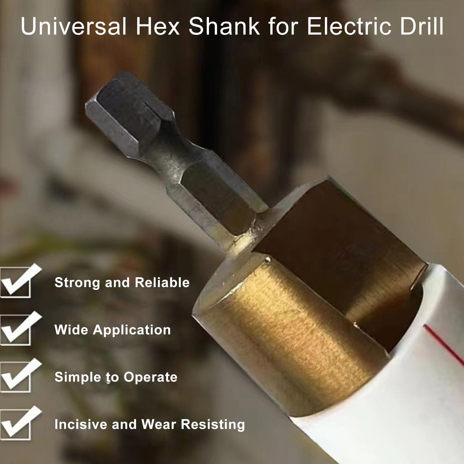 PPR Water Pipe Expansion Repair Drill Bit - Heavy Duty Pipe Reaming Tool with 1/4