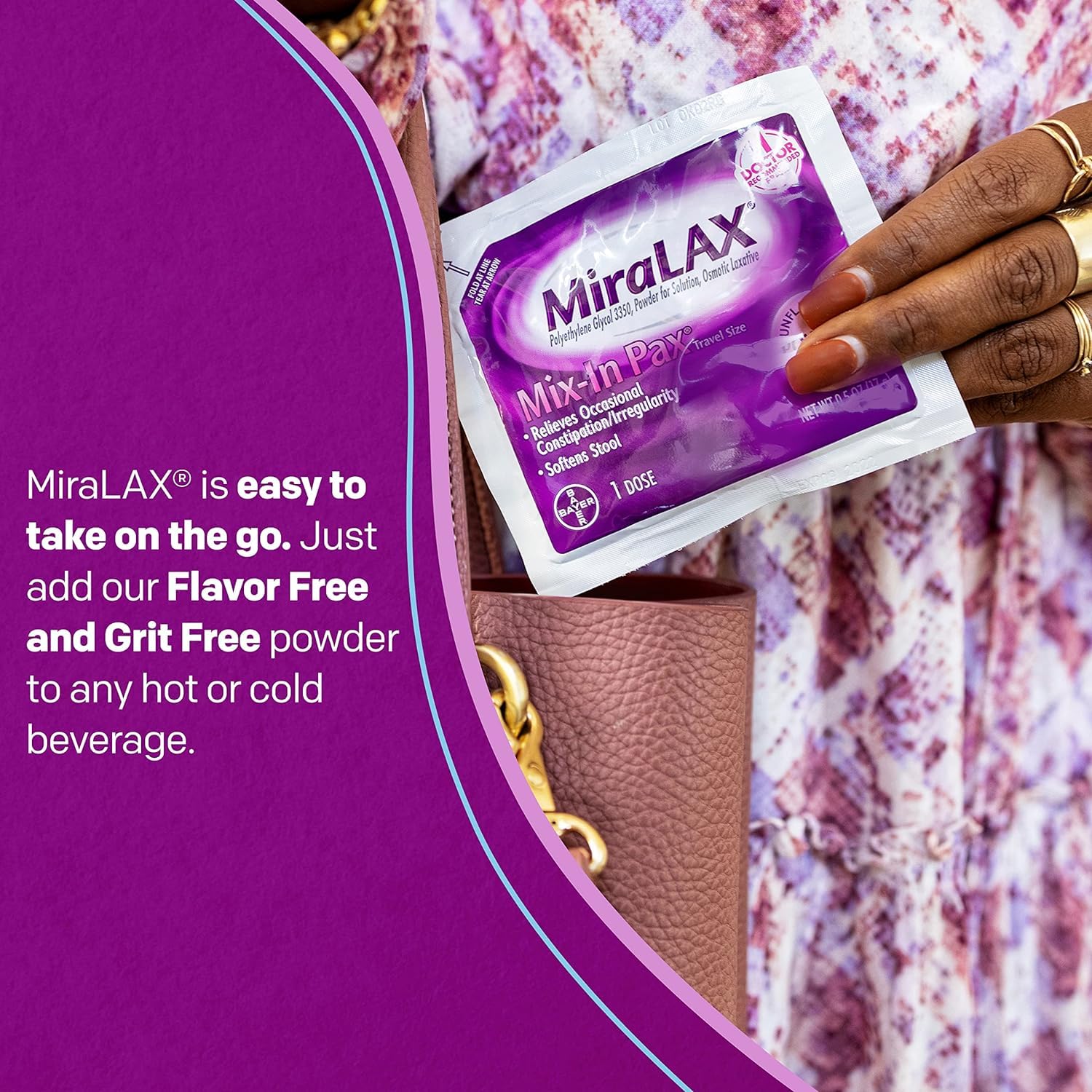 MiraLAX Laxative Powder Packets - 0.5 Ounce (14g) per Box | Fast-Acting Constipation Relief | Travel & Home Use for Adults & Seniors