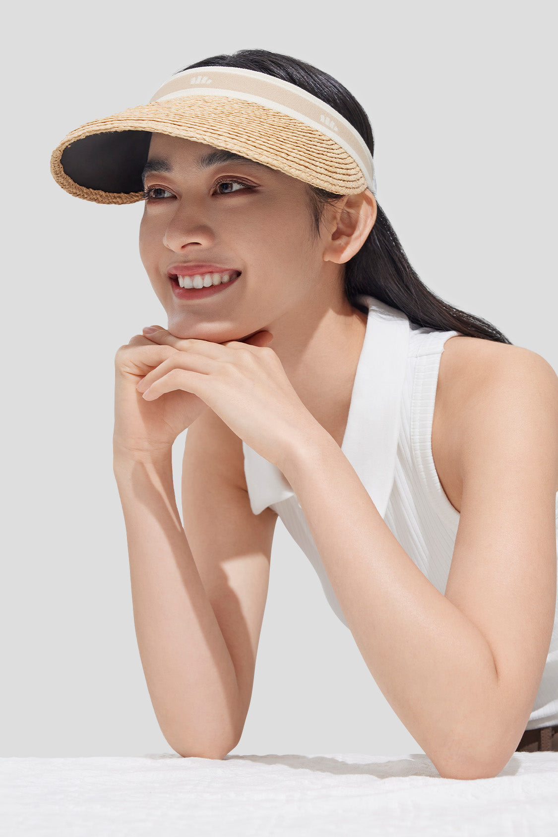 UPF50+ Women's Sun Protection Raffia Hat - Wide Brim Summer Beach Hat for Outdoor Activities, Travel & Gardening