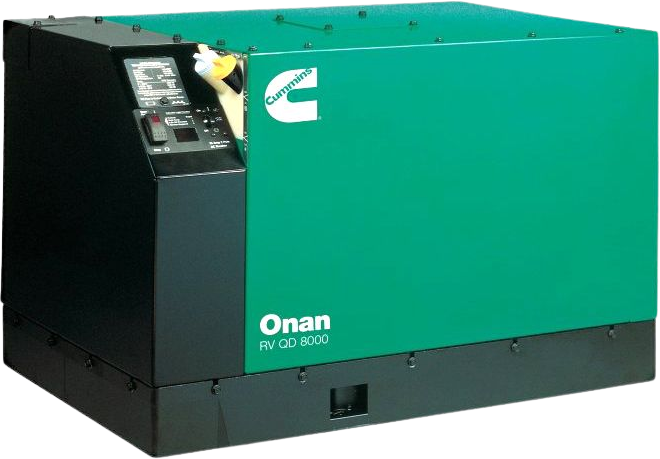 New Cummins Onan QD 8000 8kW RV Diesel Generator - 8HDKAK 1046 Model - 120V Single Phase Liquid Cooled - Perfect for RV Camping & Off-Grid Power Supply