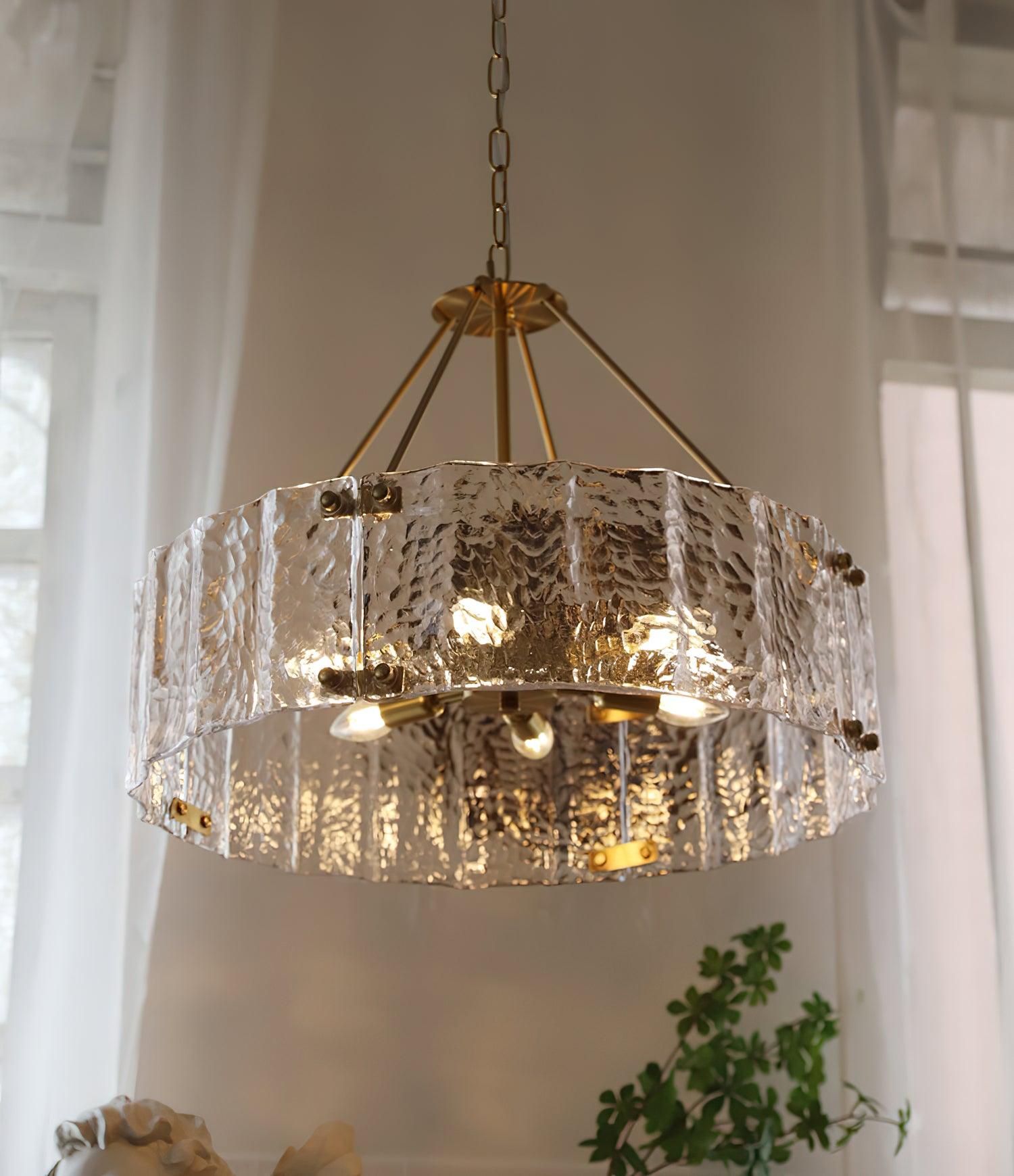 Calvert Chandelier - Elegant Crystal Ceiling Light Fixture for Dining Room, Living Room & Bedroom | Perfect for Home Decor & Wedding Venues