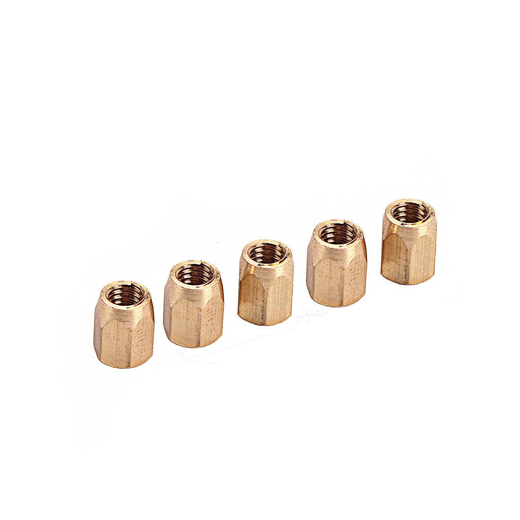 5pcs/Set Brass Guitar Truss Rod Nuts - Replacement Parts for Acoustic & Electric Guitars - Perfect for Guitar Repair and Maintenance