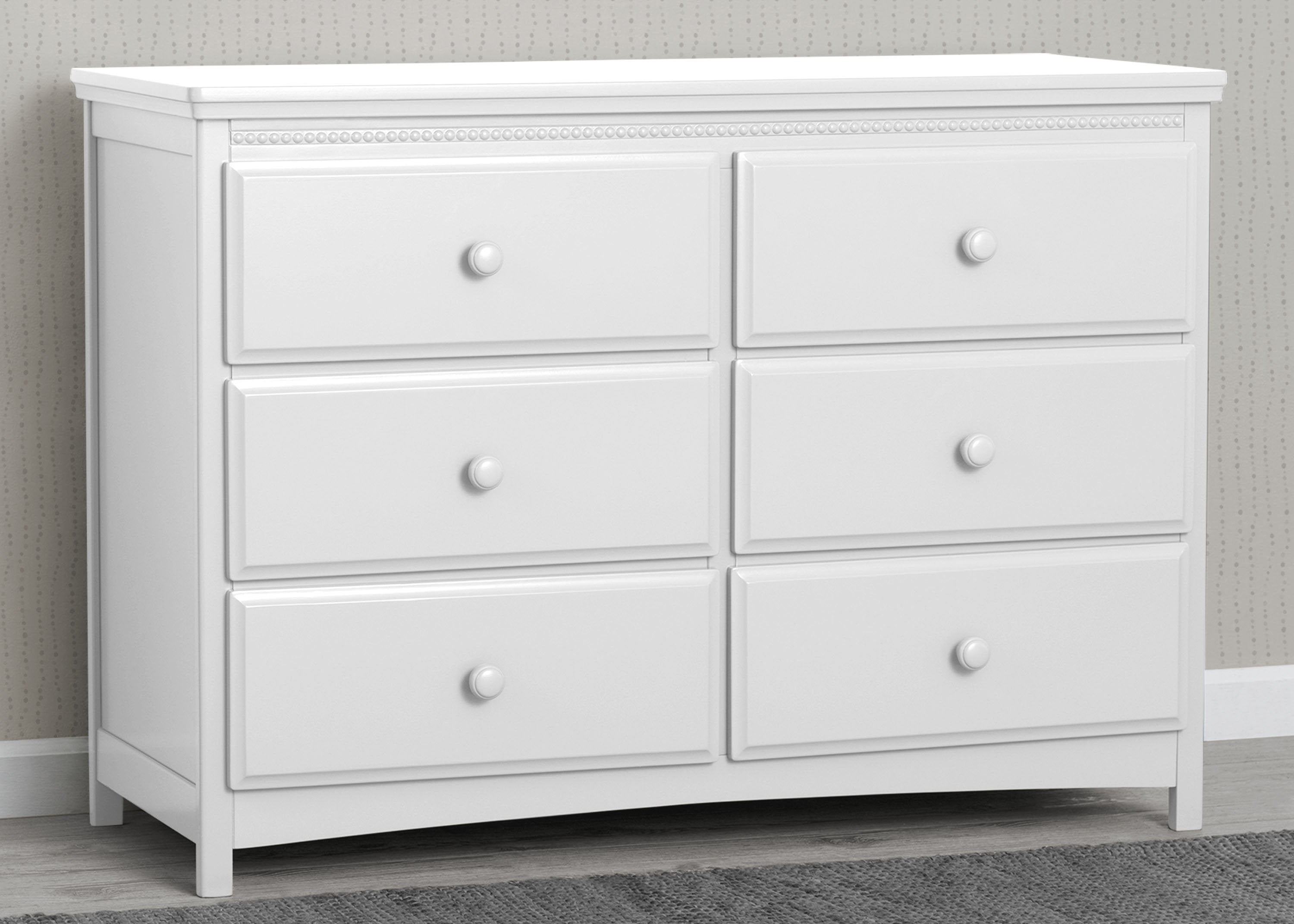 Emerson 6-Drawer Wooden Dresser for Bedroom - Solid Oak Chest of Drawers with Smooth Gliding Drawers | Perfect for Master Bedroom, Guest Room & Nursery Storage Organization