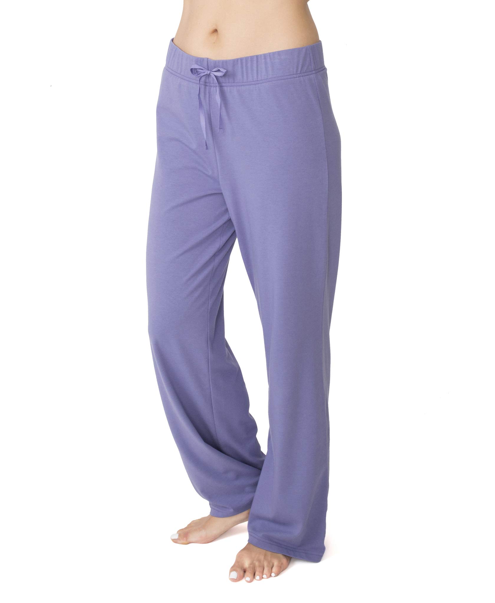 Cozy Donna Knit Lounge Pants for Women - Soft Stretchy Comfortable Casual Pajama Bottoms - Perfect for Relaxing at Home, Lounging & Yoga