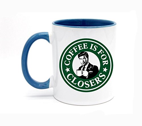 11 Ounce Boss Coffee Mug - Premium Ceramic Tea Cup for Office & Home Use, White & Blue Design - Perfect for Coffee, Tea, Hot Beverages & Gift Giving