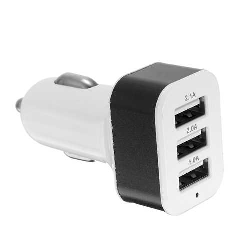 Bakeey 3-Port USB Car Charger 2.1A Fast Charging Adapter for iPhone X/8/8 Plus, Samsung S8/S7, Xiaomi Mi5/Mi6 - Perfect for Road Trips & Daily Commute
