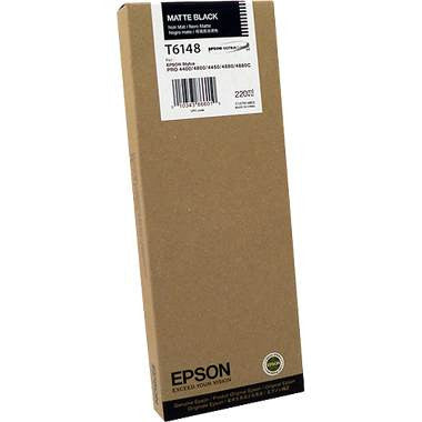 Epson T614800 4880/4800 Matte Black Ink Cartridge - 220ml High Yield Printer Ink for Epson Stylus Pro Printers | Ideal for Photo Printing, Graphic Design & Office Use