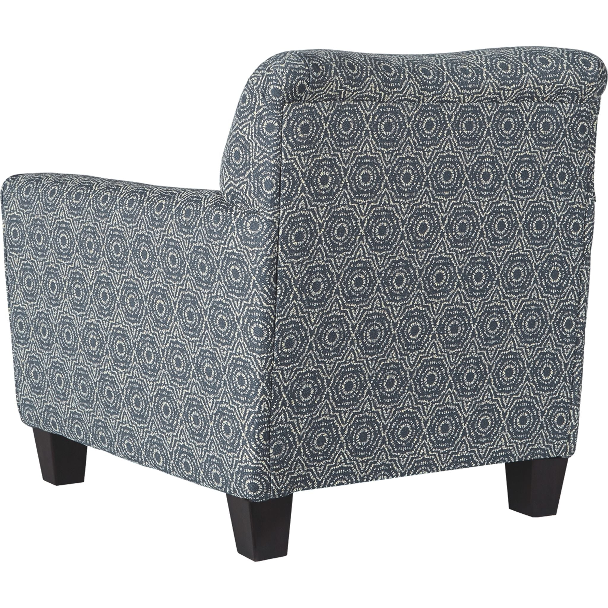 Brinsmade Accent Chair in Midnight Blue - Modern Upholstered Armchair for Living Room, Bedroom & Office - Comfortable Lounge Chair with Sturdy Wooden Legs