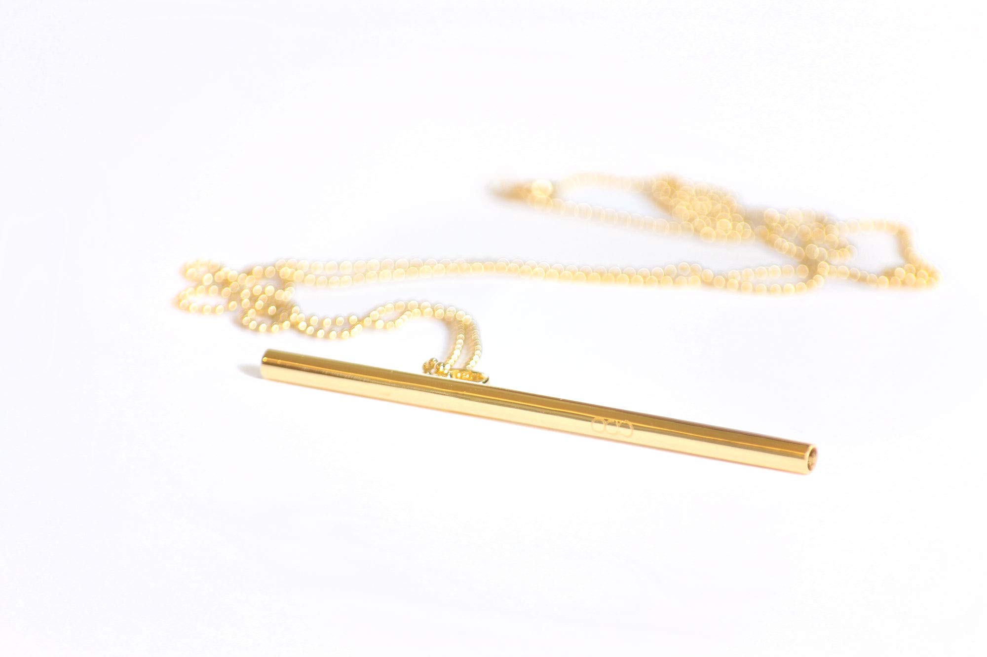 Professional Straw Phonation Therapy Tool for Vocal Training - 24K Gold Vermeil - Improve Voice Quality & Reduce Strain for Singers, Teachers & Speakers