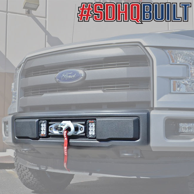 15-17 Non-EcoBoost Ford F150 SDHQ Heavy-Duty Winch Mount Bumper | Off-Road Recovery & Truck Protection