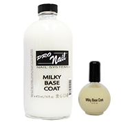 BE MILKY BASE COAT 2.5oz - Nail Polish Base Coat for Gel & Acrylic Nails - Perfect for Manicures & Nail Art at Home or Salon