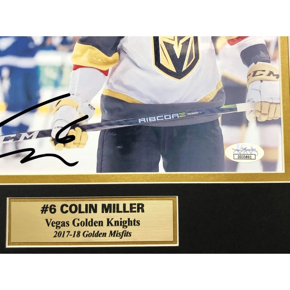 Colin Miller Autographed 8x10 Photo Collage with JSA COA - Vegas Golden Knights VGK Memorabilia - Perfect for Hockey Fans, Collectors, and Sports Decor