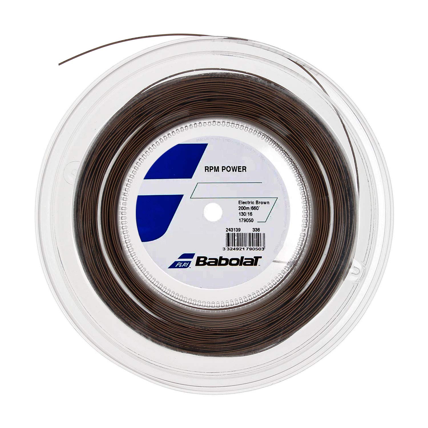 Babolat RPM Power 16/1.30mm Tennis String Reel - High Performance Polyester Racket String for Spin & Control - Perfect for Competitive Players & Tournament Play