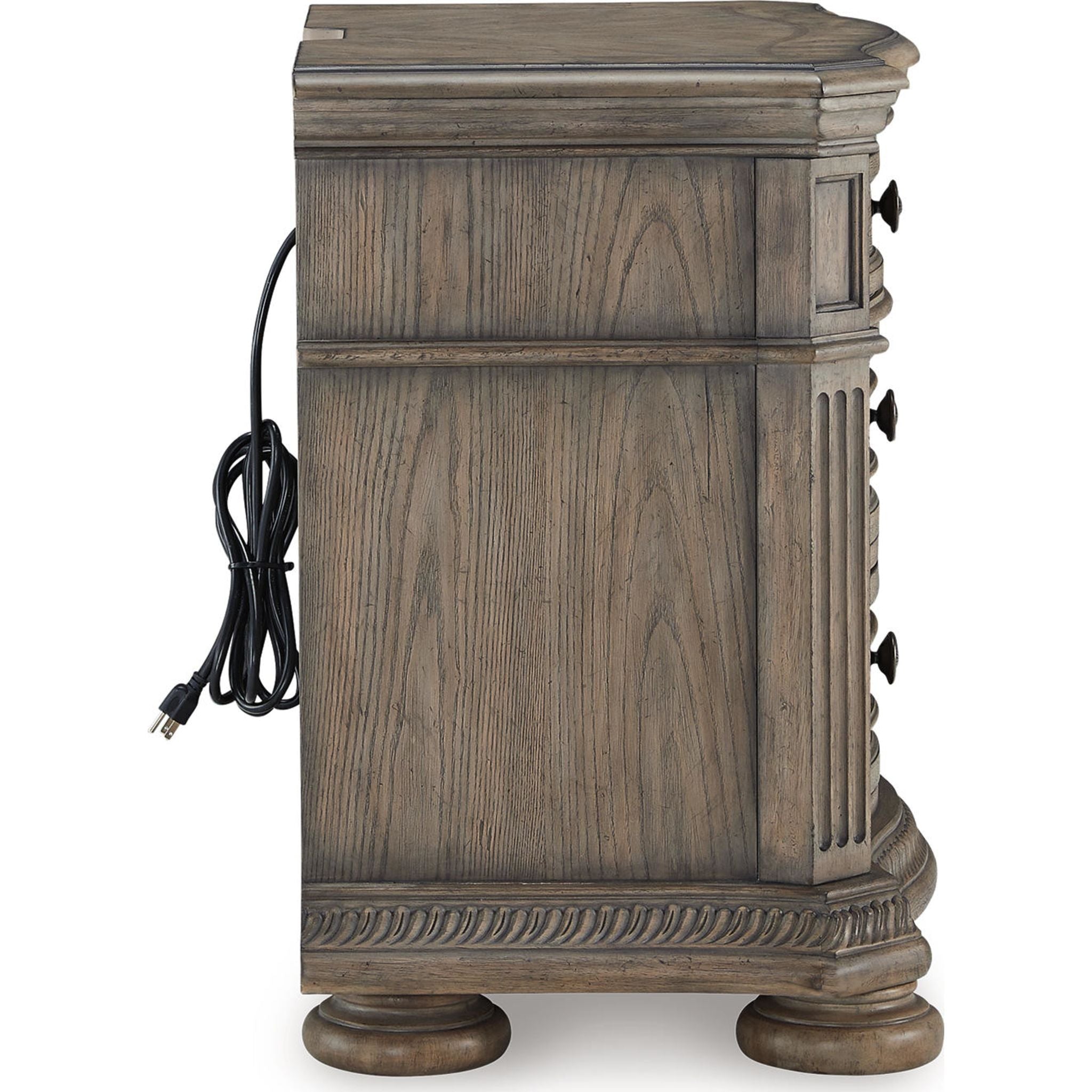 Ardenfield Nightstand - Light Brown Wood Bedside Table with Drawer for Bedroom, Living Room & Guest Room