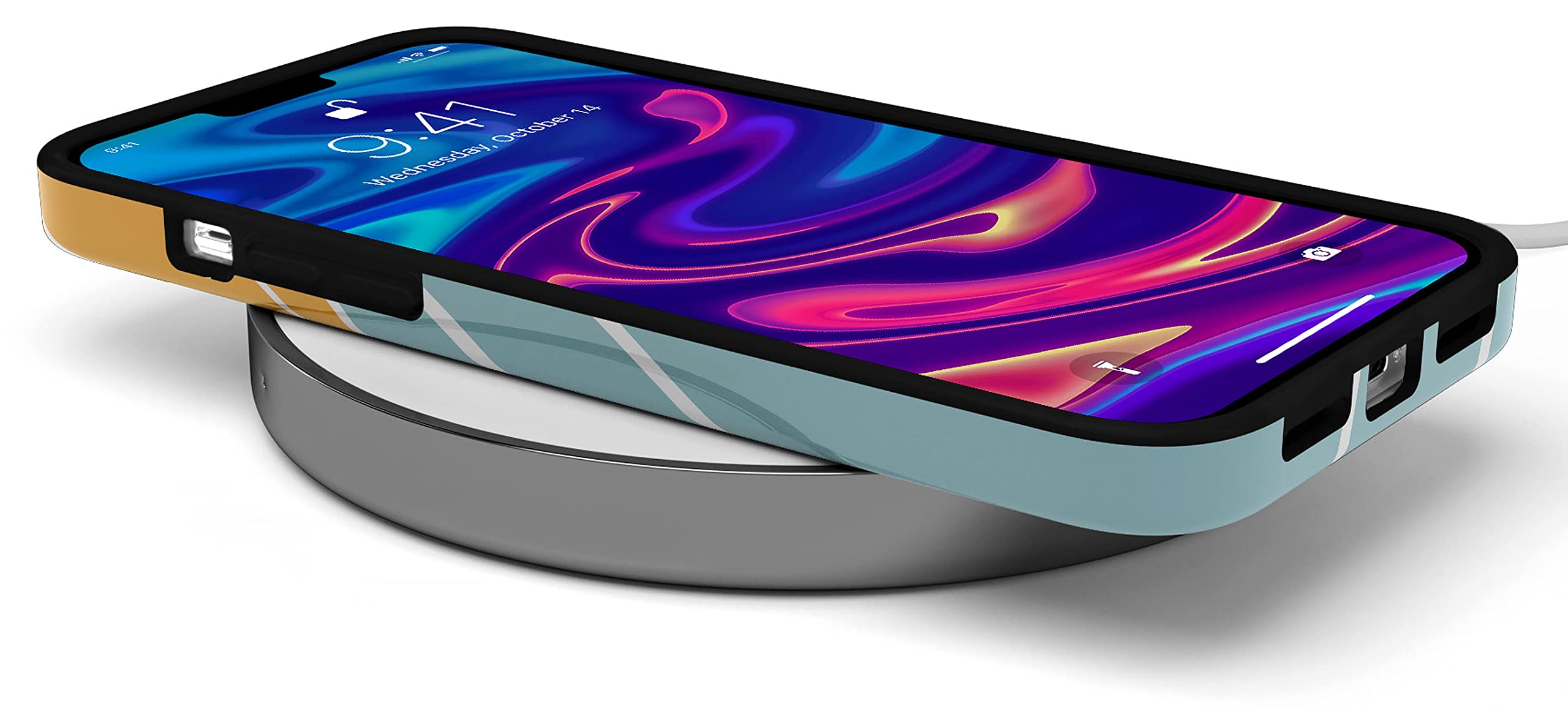 Casely iPhone 12 Pro Max Case - Waves & Rays Design, Shockproof Protective Cover for Women | Perfect for Beach Days, Summer Travel & Everyday Use