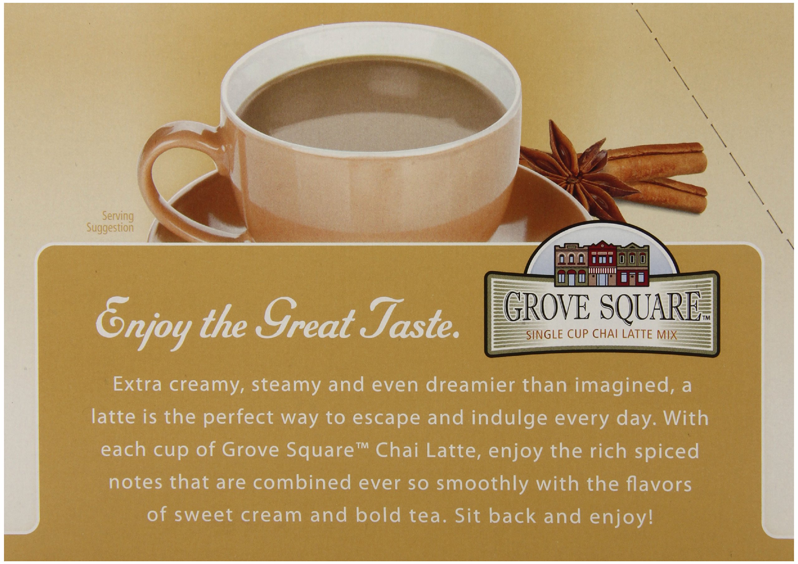 Grove Square Chai Latte Tea - 24 Single Serve Cups for Keurig K-Cup Brewers | Perfect for Office, Home & Morning Energy Boost