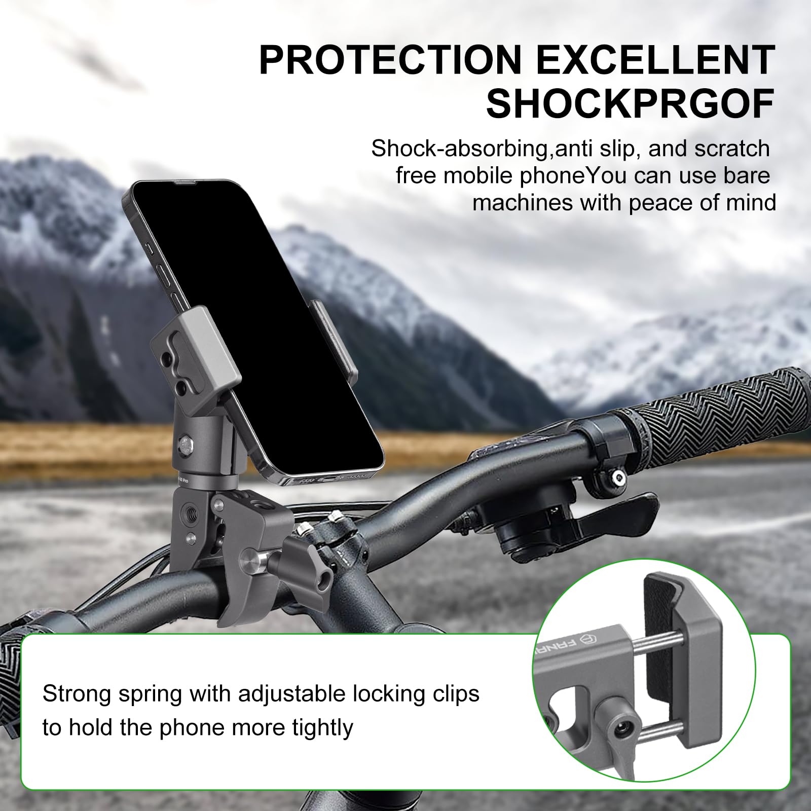 FANAUE Motorcycle Phone Mount - 1