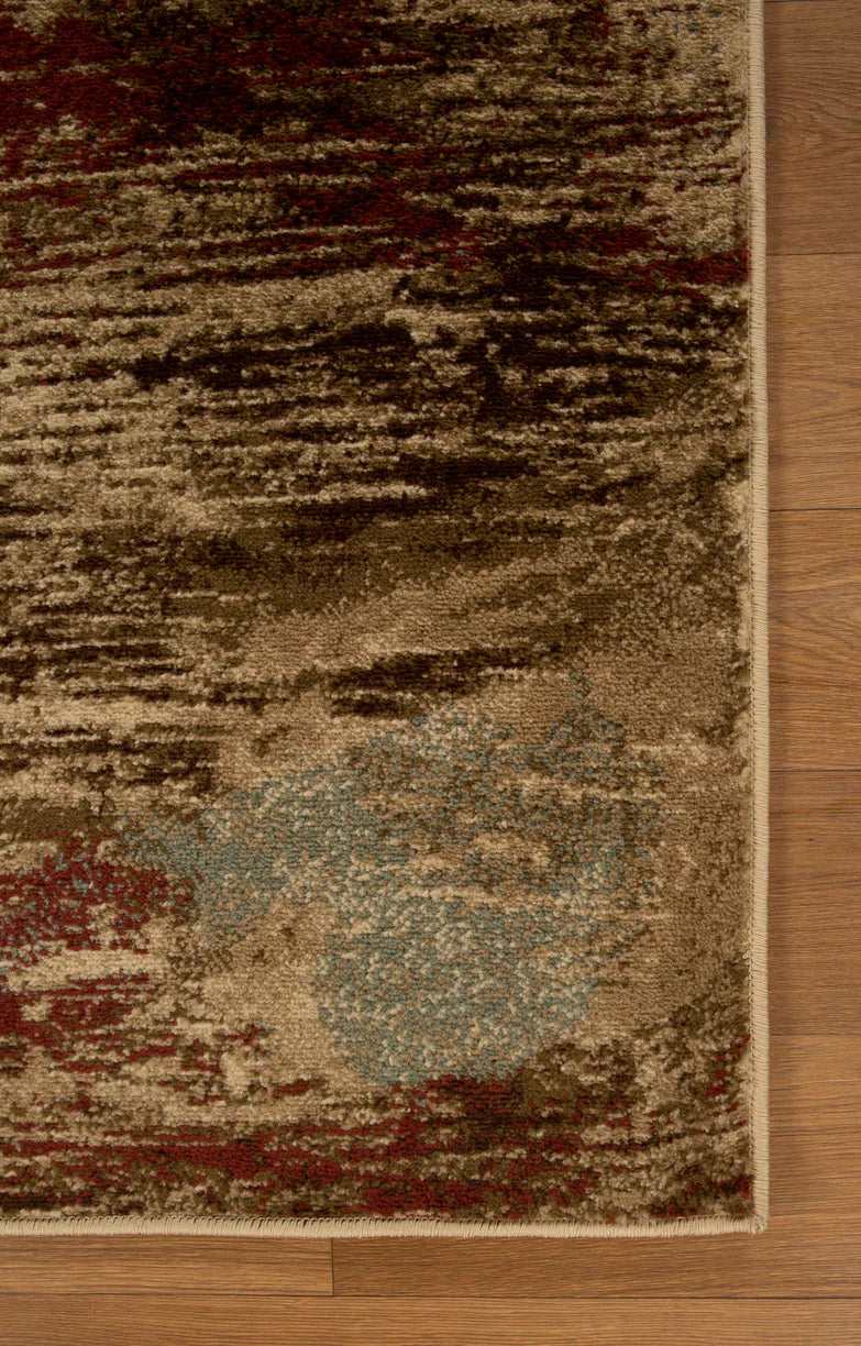 Kahuna Abstract Striped Indoor Area Rug - Soft Modern Bohemian Carpet for Living Room, Bedroom, Nursery - Non-Slip Comfortable Floor Mat for Home Decor